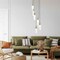 Z-Lite Alton Chandelier, 7-Light, 18 In.W x 14.25 In.H, Modern Gold/Clear+Frosted 824P-7R-MGLD - alternate 6